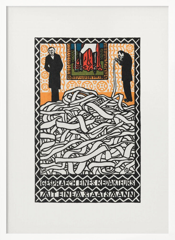 Editor's Conservation With a Statesman - Poster / Art Print