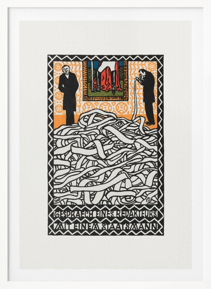 Editor's Conservation With a Statesman - Poster / Art Print