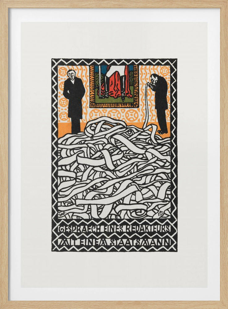 Editor's Conservation With a Statesman - Poster / Art Print