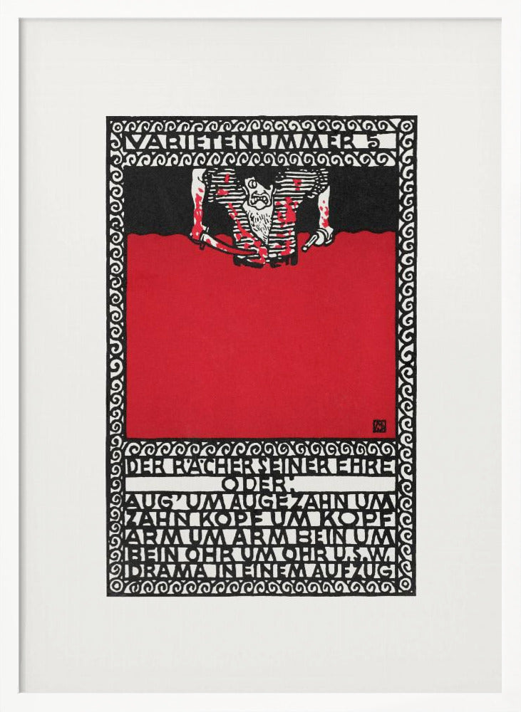 Variety Act 5 the Avenger of His Honor - Poster / Art Print