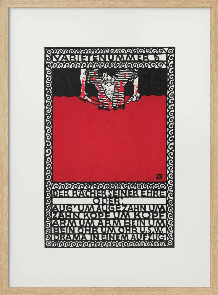 Variety Act 5 the Avenger of His Honor - Poster / Art Print