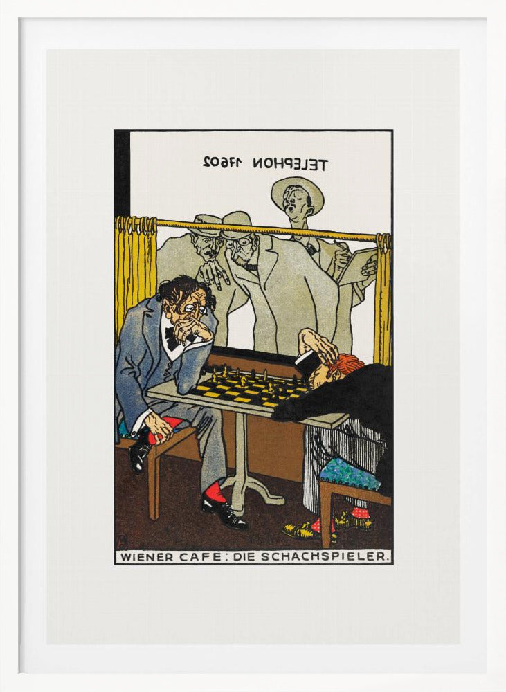 Viennese Café the Chess Players - Poster / Art Print