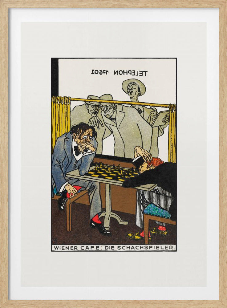 Viennese Café the Chess Players - Poster / Art Print