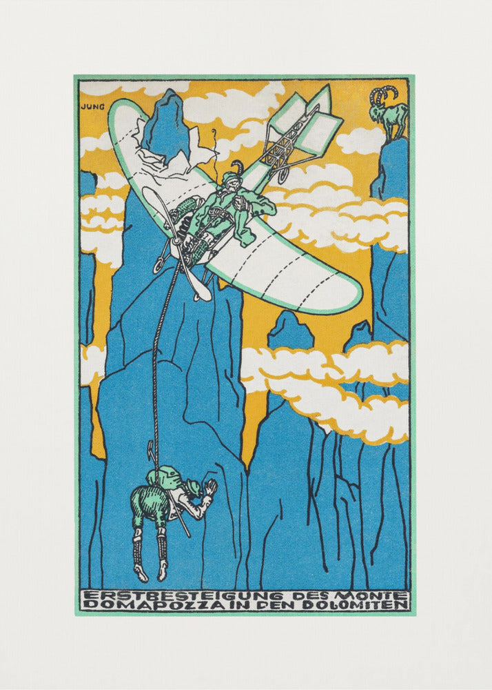 First Ascent of Monte Domapozza In the Dolomites - Poster / Art Print