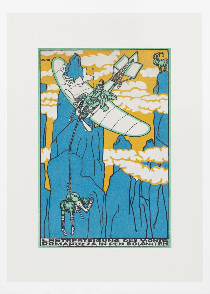 First Ascent of Monte Domapozza In the Dolomites - Poster / Art Print