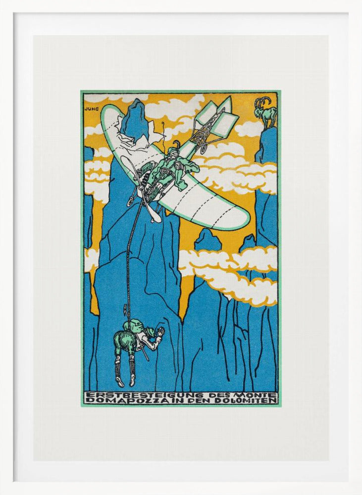First Ascent of Monte Domapozza In the Dolomites - Poster / Art Print