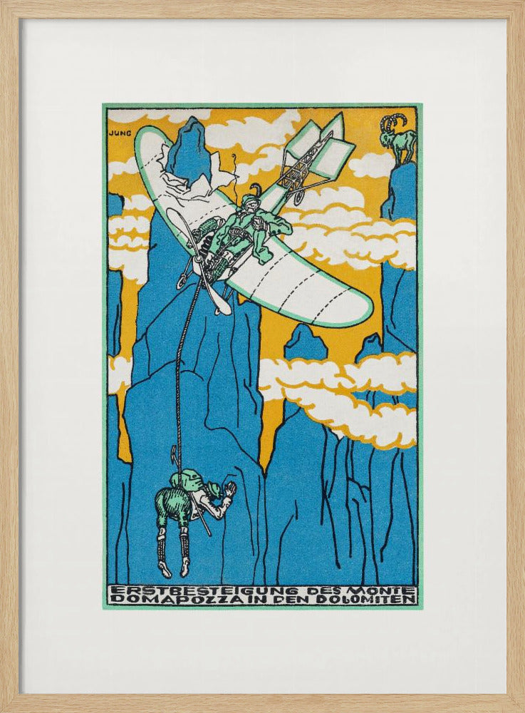 First Ascent of Monte Domapozza In the Dolomites - Poster / Art Print