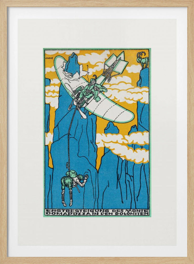 First Ascent of Monte Domapozza In the Dolomites - Poster / Art Print
