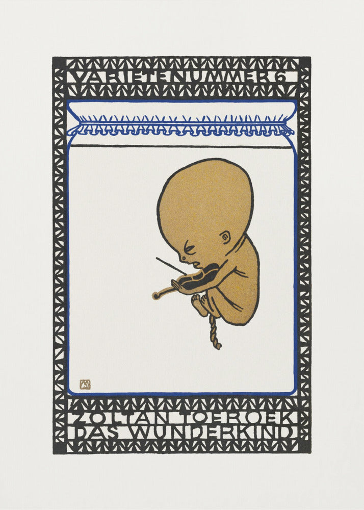 Vaudeville Act 6 Zoltan Toeroek, Child Prodigy - Poster / Art Print