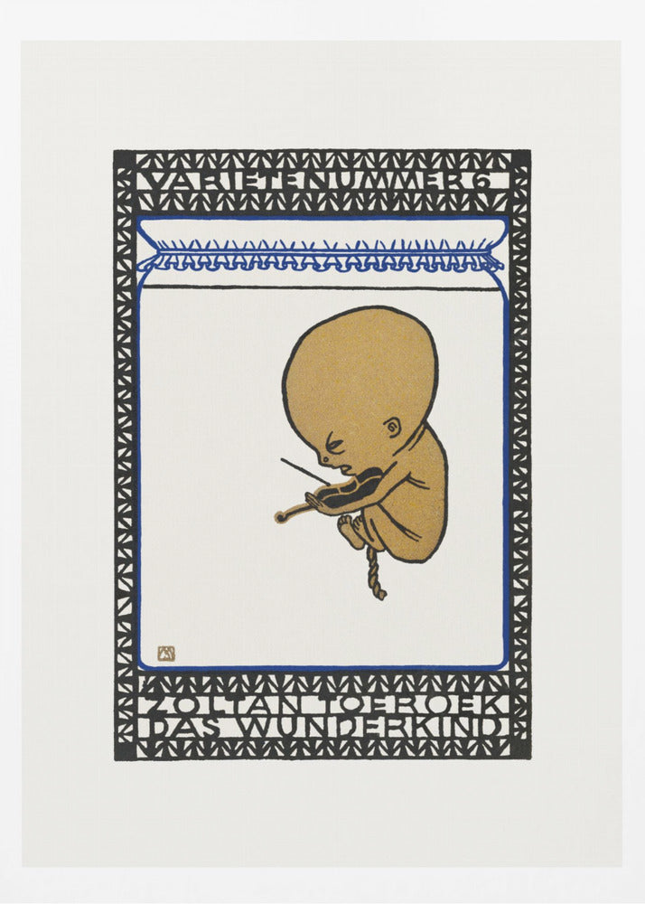 Vaudeville Act 6 Zoltan Toeroek, Child Prodigy - Poster / Art Print