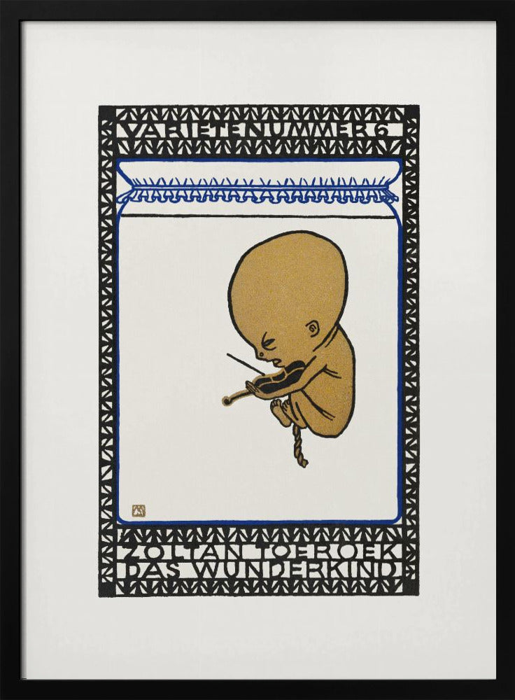 Vaudeville Act 6 Zoltan Toeroek, Child Prodigy - Poster / Art Print