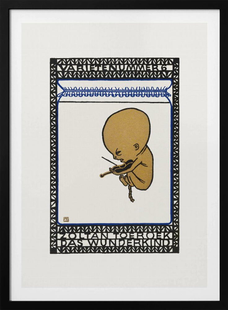 Vaudeville Act 6 Zoltan Toeroek, Child Prodigy - Poster / Art Print