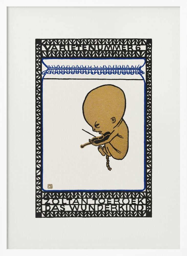 Vaudeville Act 6 Zoltan Toeroek, Child Prodigy - Poster / Art Print