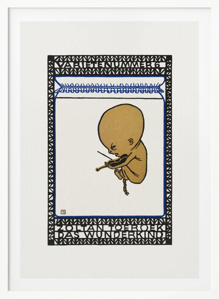 Vaudeville Act 6 Zoltan Toeroek, Child Prodigy - Poster / Art Print