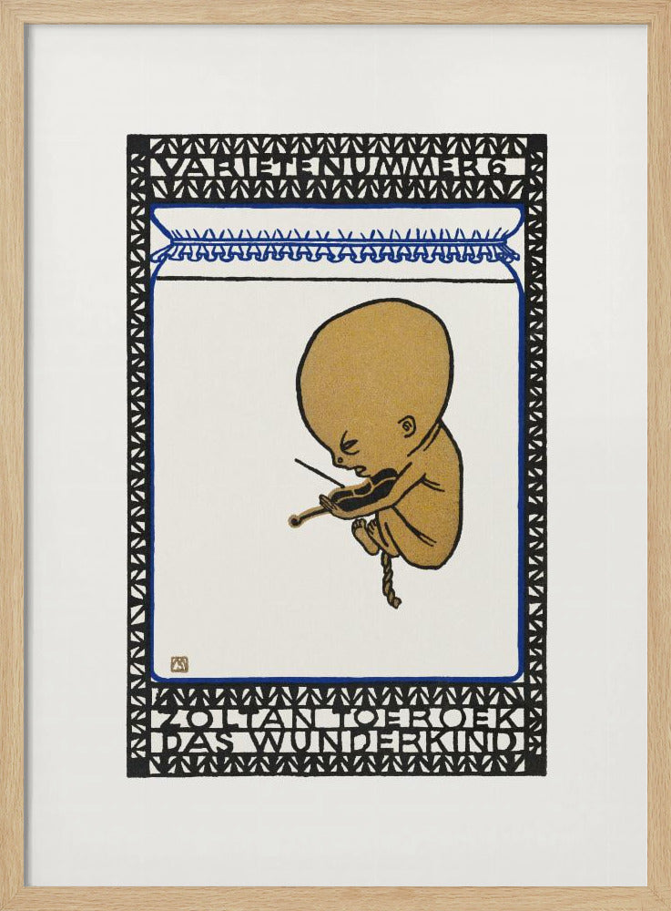 Vaudeville Act 6 Zoltan Toeroek, Child Prodigy - Poster / Art Print