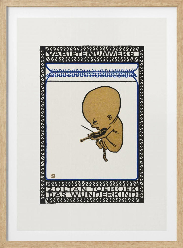 Vaudeville Act 6 Zoltan Toeroek, Child Prodigy - Poster / Art Print