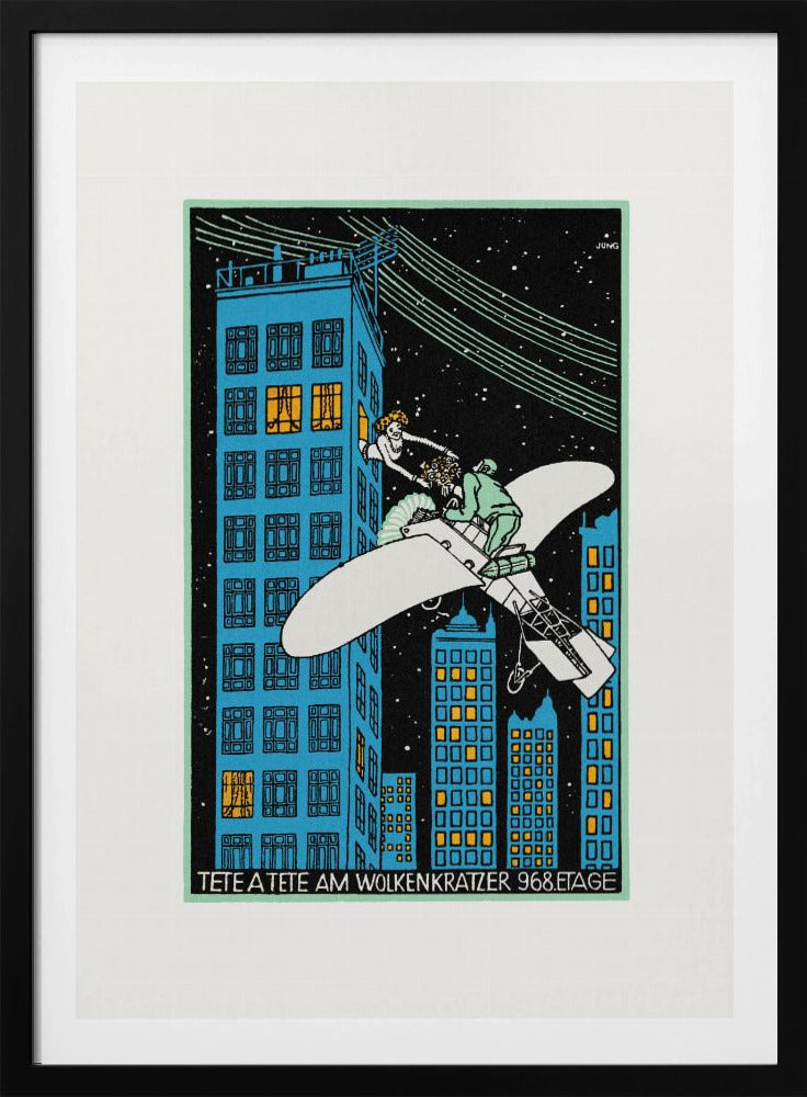 Tête Á Tête On the 968th Floor of a Skyscraper - Poster / Art Print