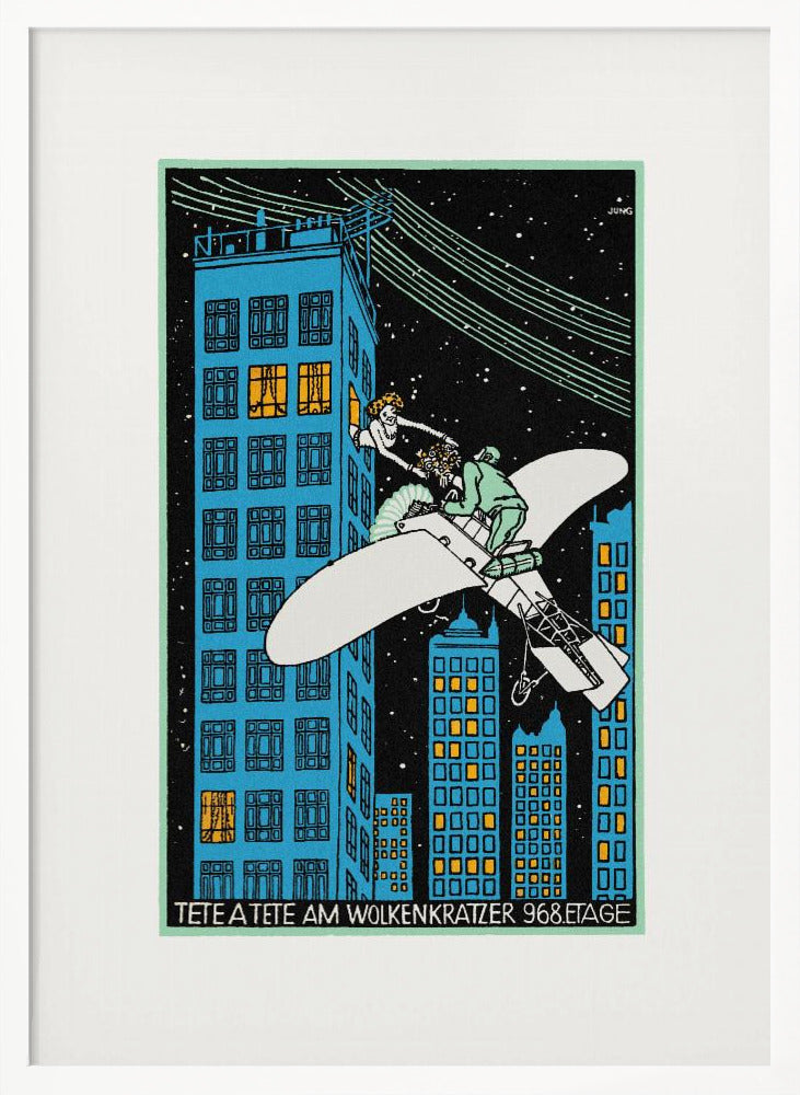 Tête Á Tête On the 968th Floor of a Skyscraper - Poster / Art Print