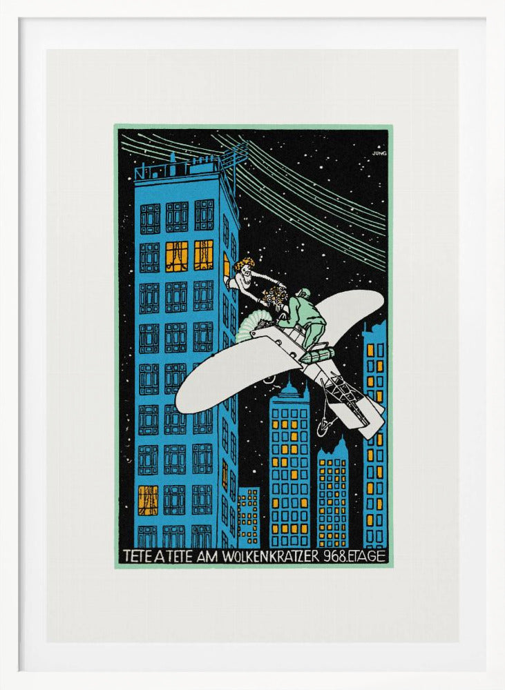 Tête Á Tête On the 968th Floor of a Skyscraper - Poster / Art Print
