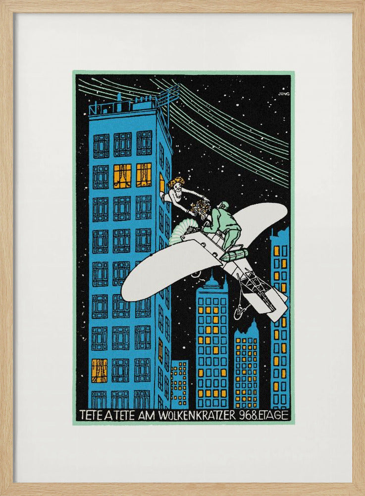 Tête Á Tête On the 968th Floor of a Skyscraper - Poster / Art Print