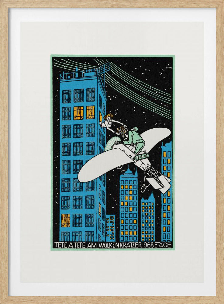 Tête Á Tête On the 968th Floor of a Skyscraper - Poster / Art Print
