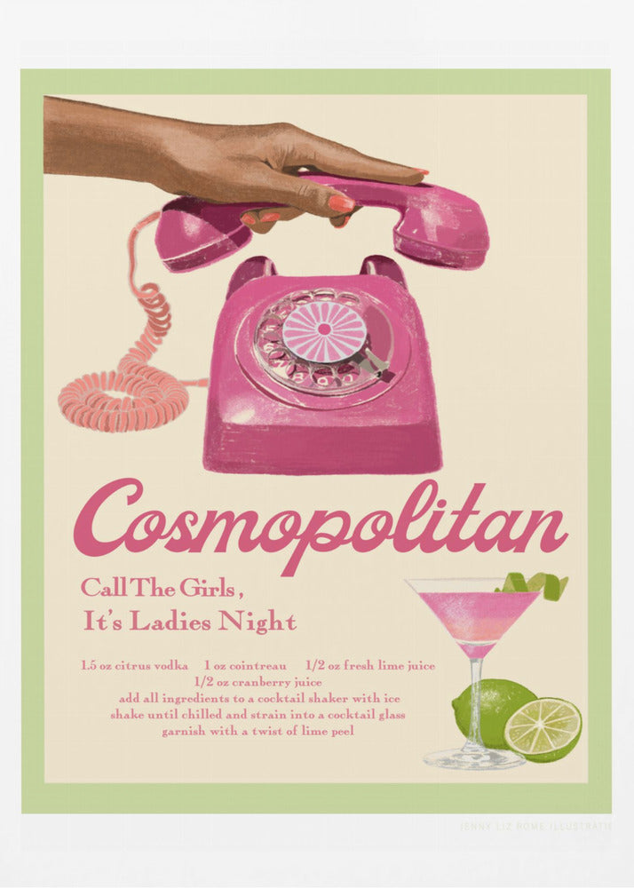 Jlr Cocktails Cosmopolitan - Poster / Art Print