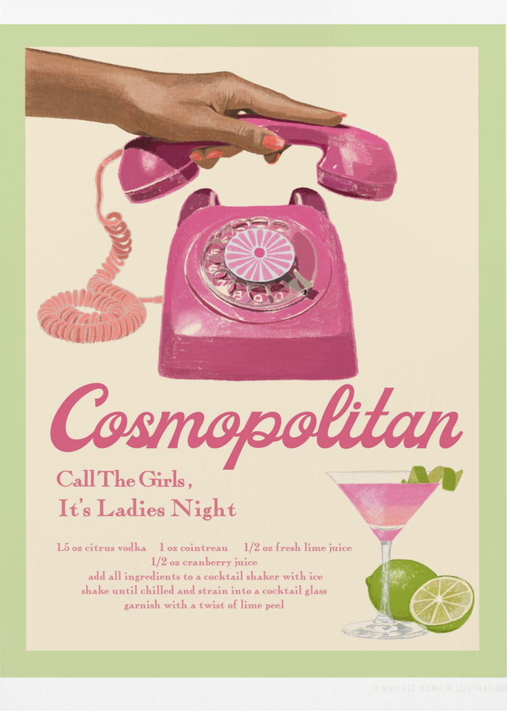 Jlr Cocktails Cosmopolitan - Poster / Art Print