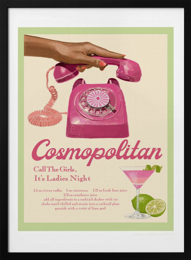 Jlr Cocktails Cosmopolitan - Poster / Art Print