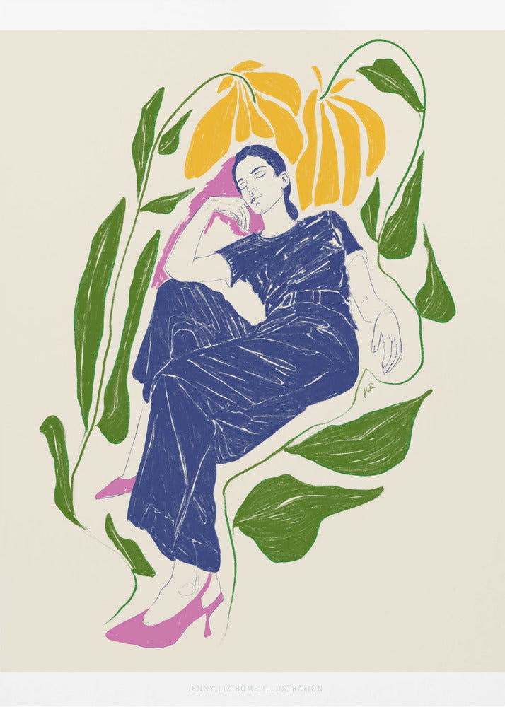 Jlr Quiet in the garden - Poster / Art Print