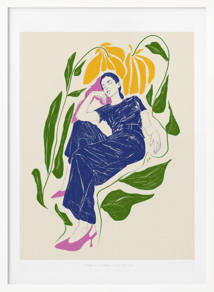 Jlr Quiet in the garden - Poster / Art Print