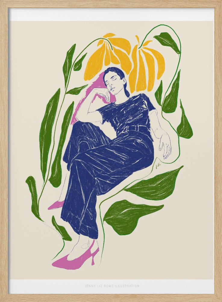 Jlr Quiet in the garden - Poster / Art Print