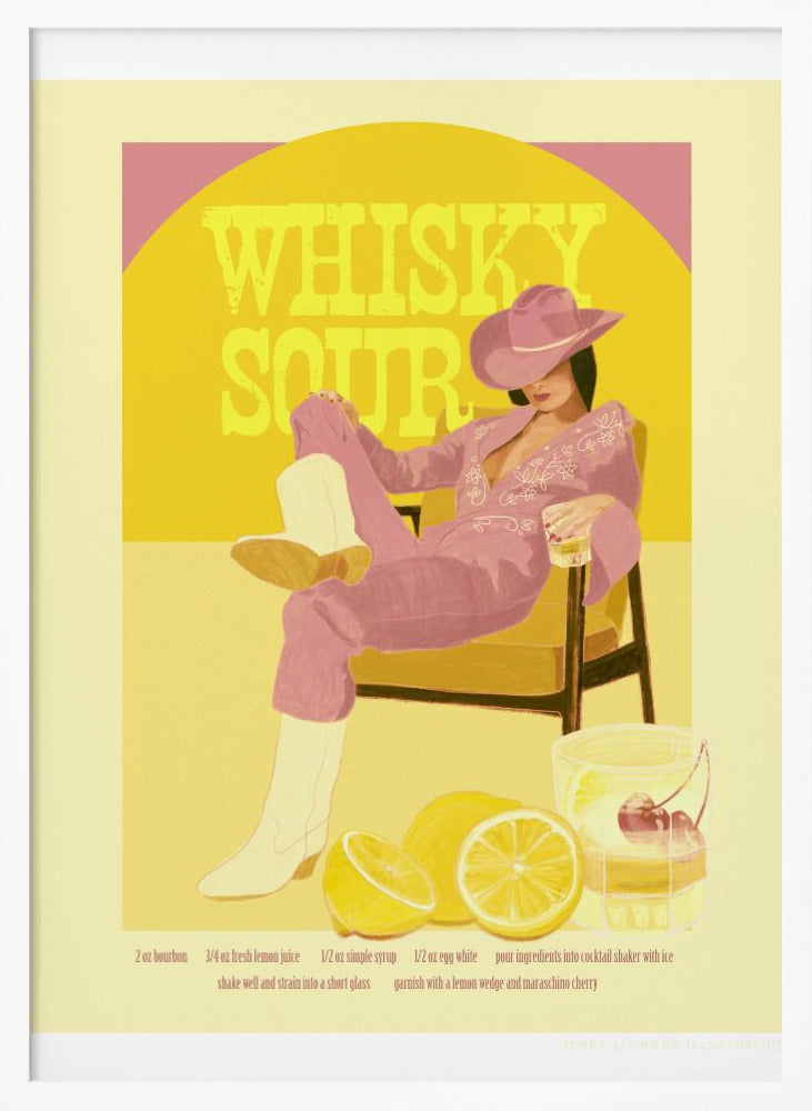 Jlr Whiskysour Pink Copy - Poster / Art Print