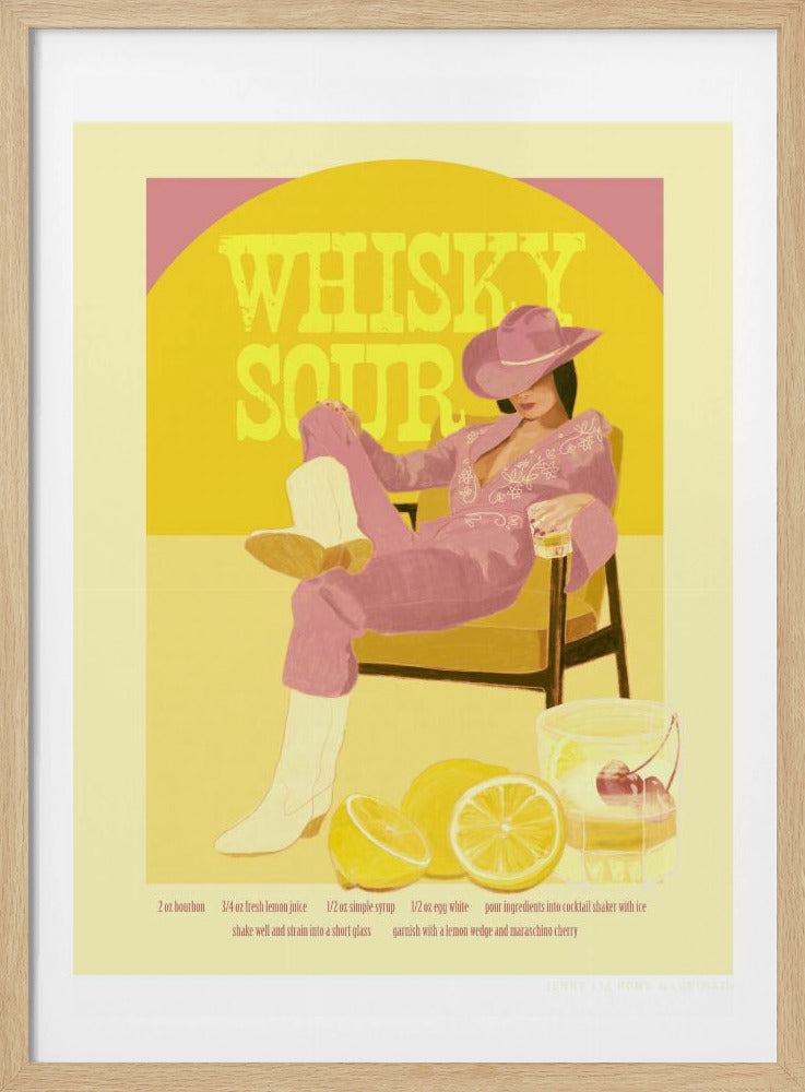 Jlr Whiskysour Pink Copy - Poster / Art Print