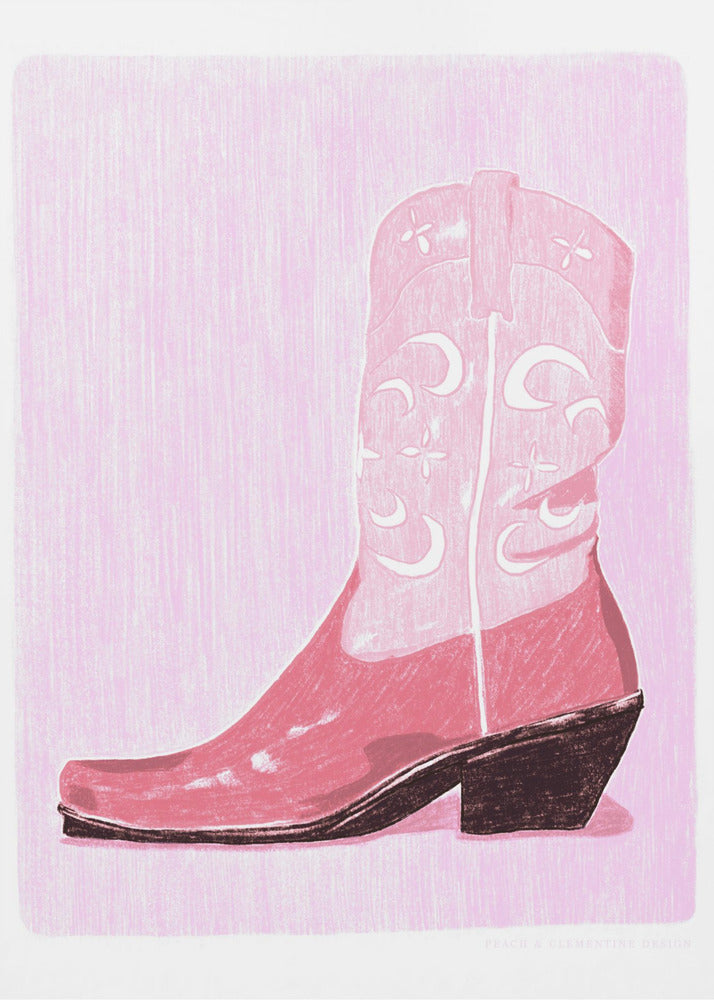 P&c Cowgirlboot - Poster / Art Print