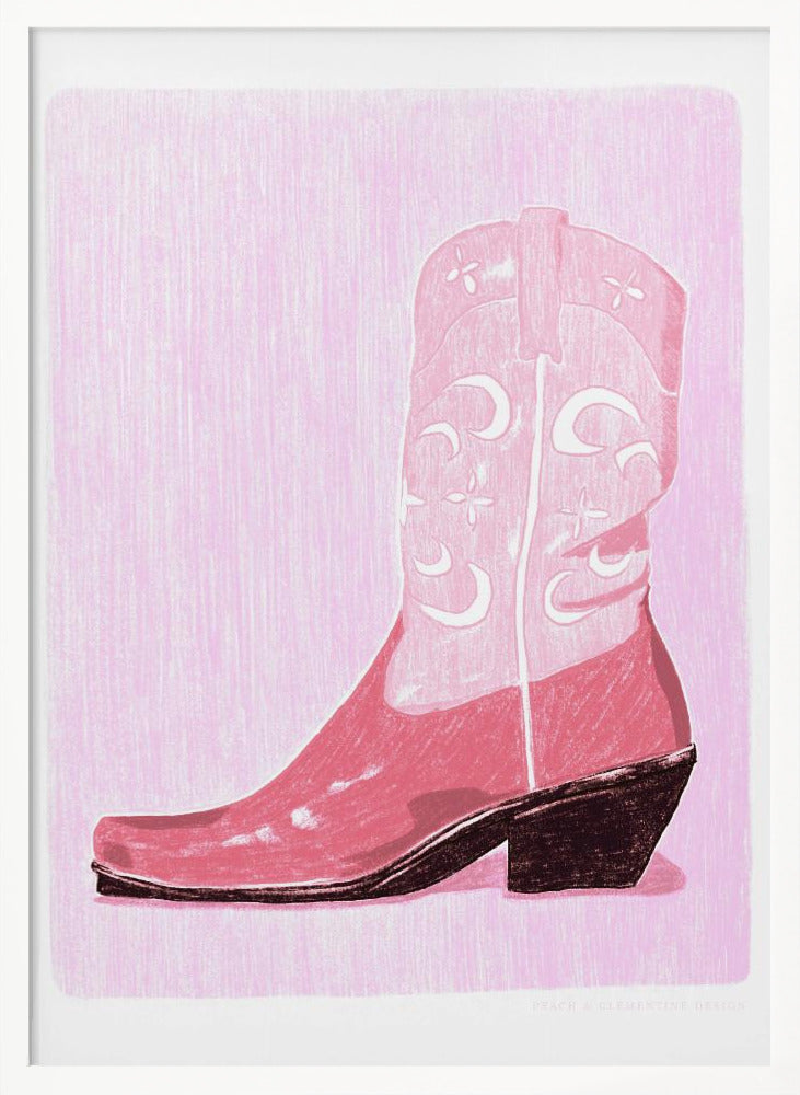P&c Cowgirlboot - Poster / Art Print
