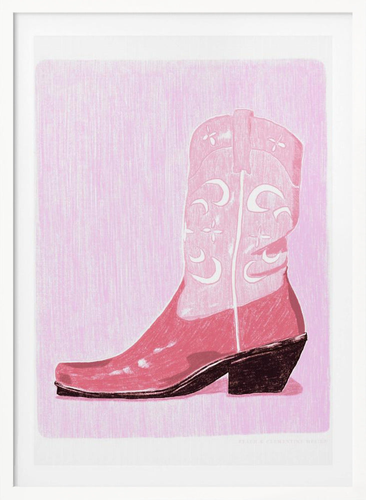 P&c Cowgirlboot - Poster / Art Print