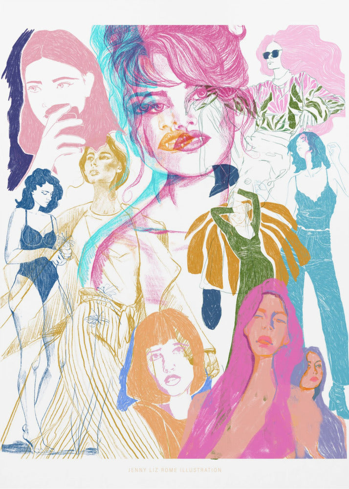 Jlr Collage1 Copy 3 - Poster / Art Print