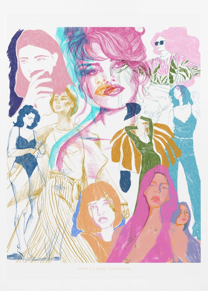 Jlr Collage1 Copy 3 - Poster / Art Print