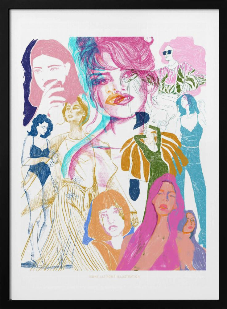 Jlr Collage1 Copy 3 - Poster / Art Print