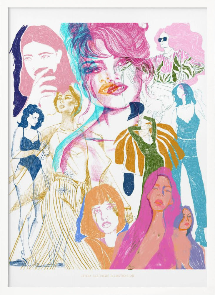 Jlr Collage1 Copy 3 - Poster / Art Print