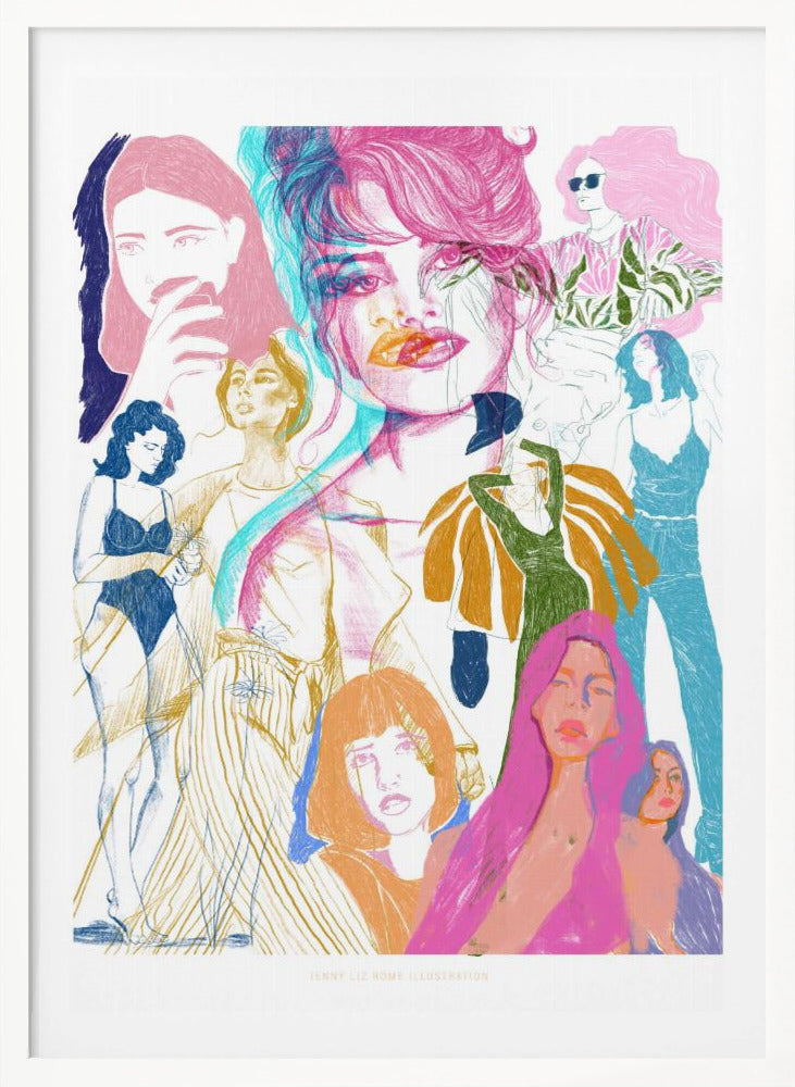 Jlr Collage1 Copy 3 - Poster / Art Print