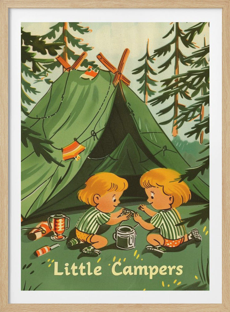 Little Campers Vintage Magazine - Poster / Art Print