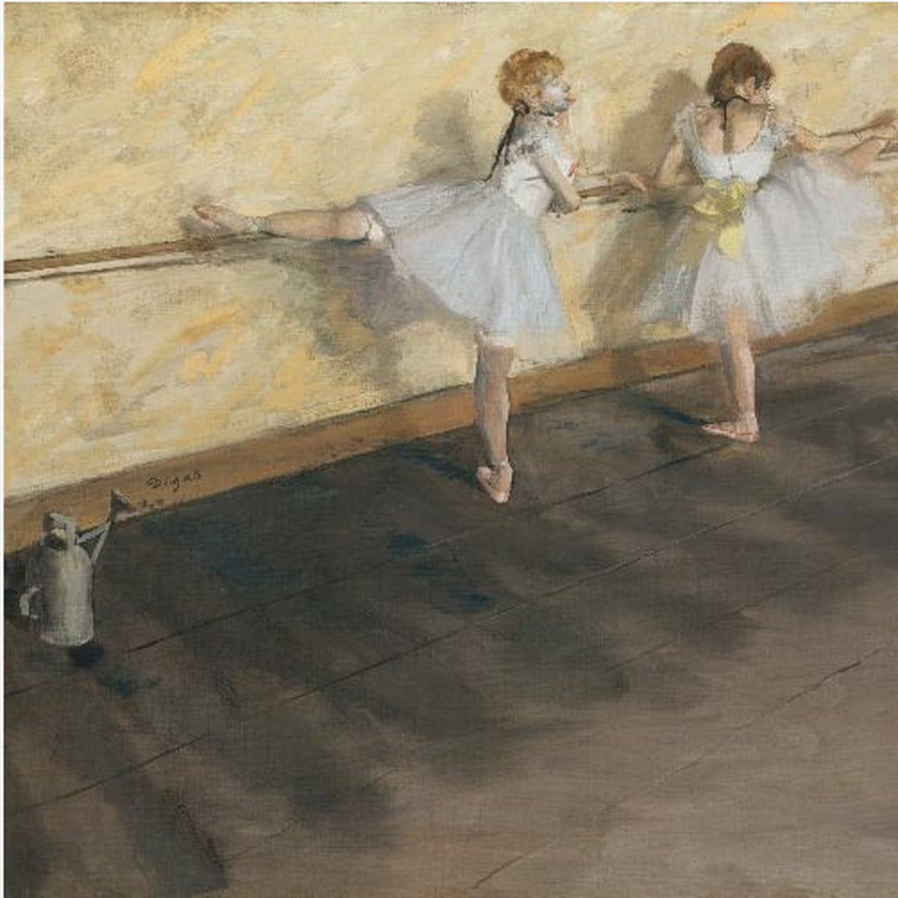 Dancers Practicing At the Barre - Poster / Art Print