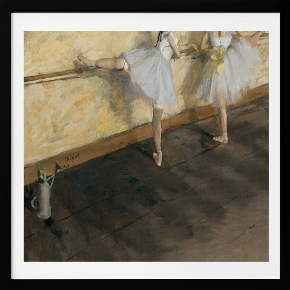 Dancers Practicing At the Barre - Poster / Art Print