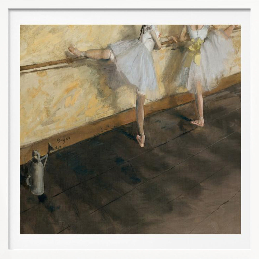 Dancers Practicing At the Barre - Poster / Art Print