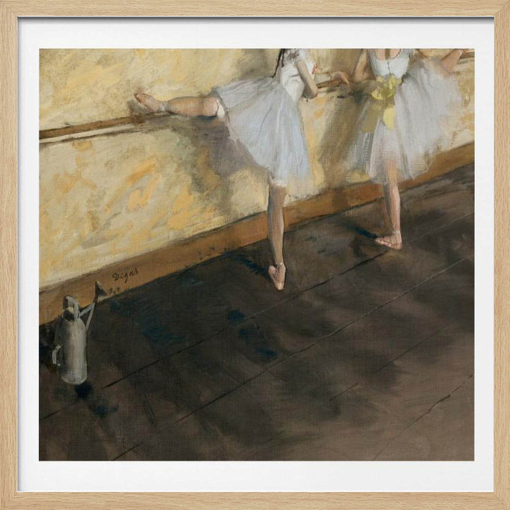 Dancers Practicing At the Barre - Poster / Art Print