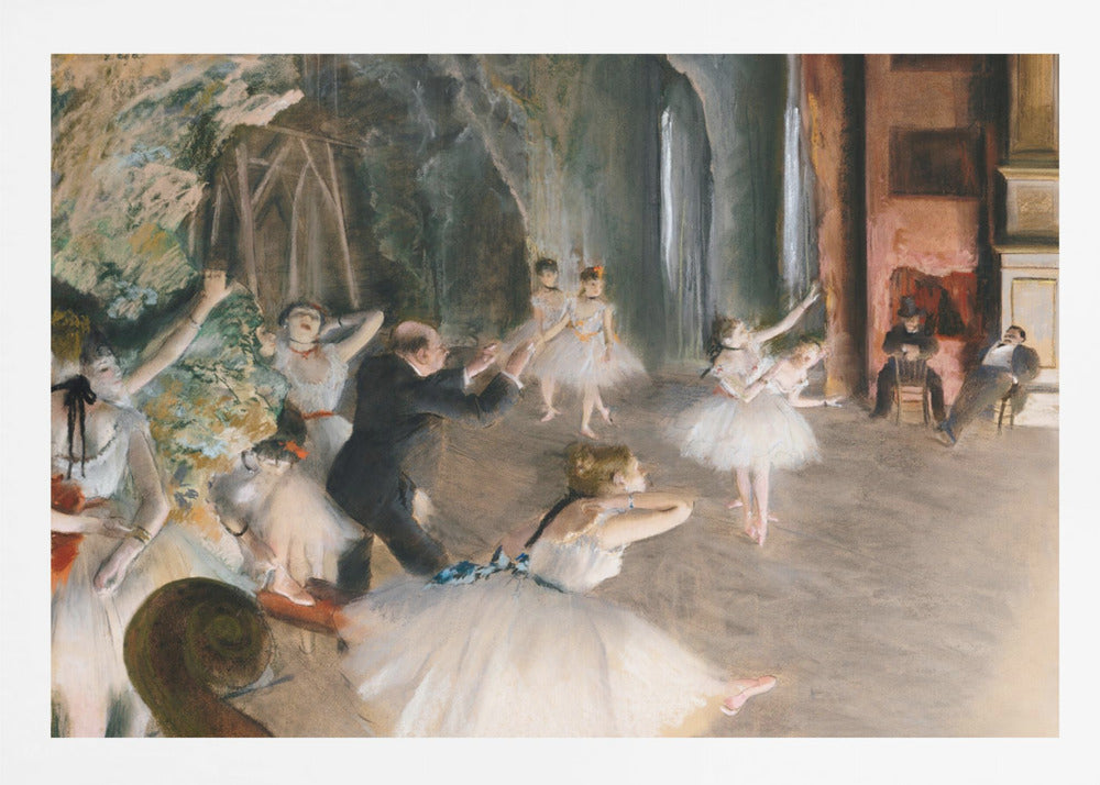 The Rehearsal Onstage - Poster / Art Print