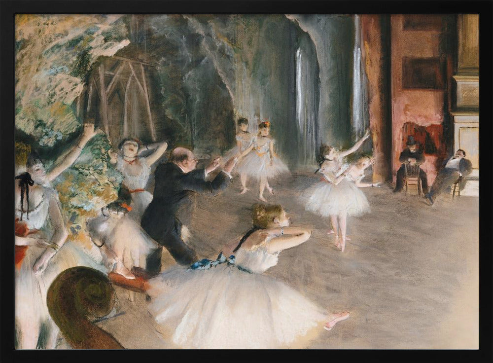 The Rehearsal Onstage - Poster / Art Print