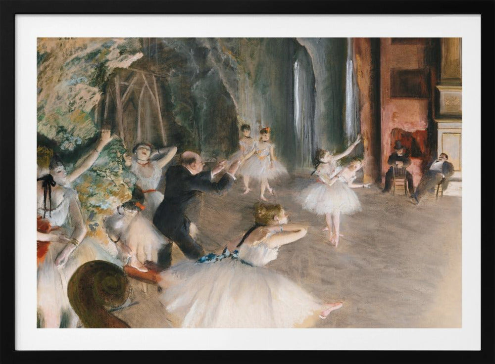The Rehearsal Onstage - Poster / Art Print