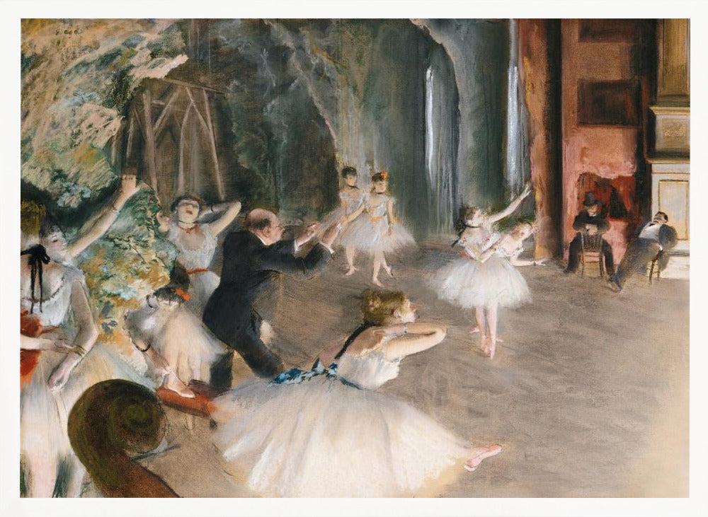 The Rehearsal Onstage - Poster / Art Print